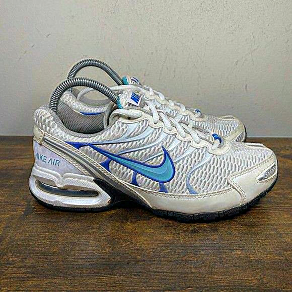 Nike AirMax Torch 4 White Blue Shoes‎ Sneakers Women's Size 8.5